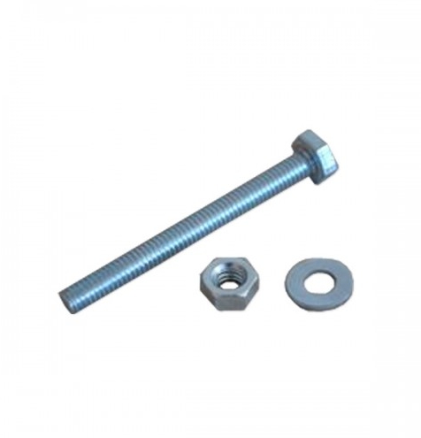 Sechskantschraube mit Gewinde 4x40 mit Unterlegscheibe und Mutter