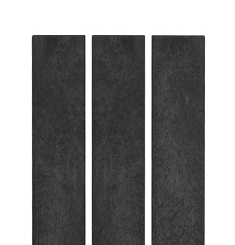 Zaunlatte 78x21, 0,98 m, mit geradem Kopf, schwarz