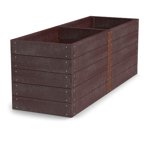 Material für Hochbeet 300x136x81cm (Länge x Breite x Höhe), braun