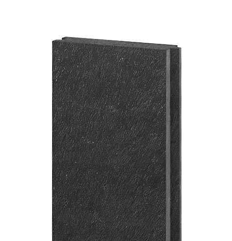 Brett mit Nut und Feder 132x32, 1,3 m, schwarz