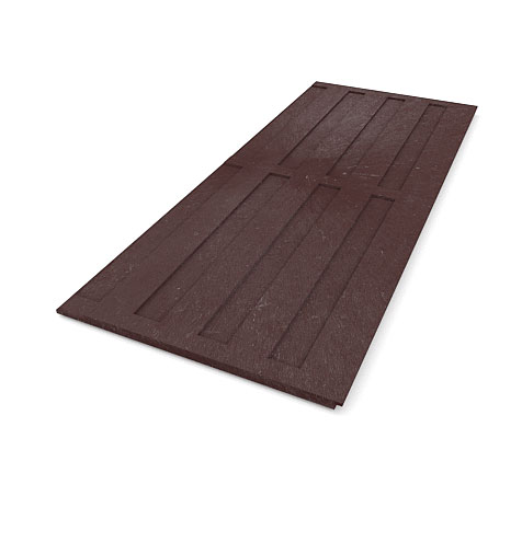 Kunststoffplatte mit Muster 2000x800x30 mm, Zaun-, braun