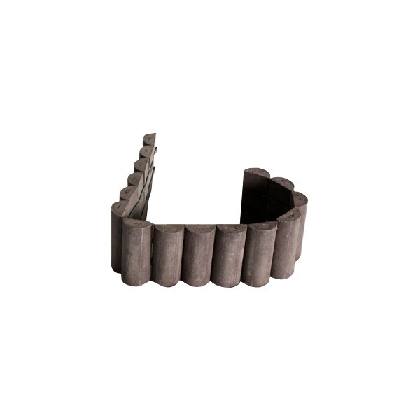 Palisade 19x3,5x101 cm, halbrund, braun